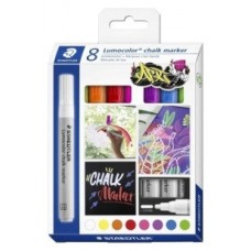 ESTUCHE 8 PIEZAS SURITDAS ROTULADOR CHALK MARKER LUMOCOLOR 344 TIZA LÍQUIDA STAEDTLER 344 C8 (Espera 4 dias)